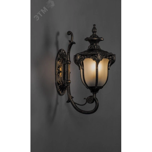 Светильник НБУ-60w вверх Е27 IP44 черное золото