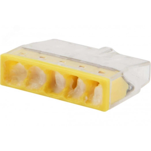 Клемма соединительная 5-ти проводная с пастой 0.5-2.5 (10шт) (WAGO 2273-245)