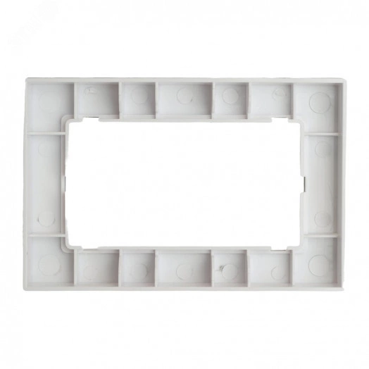 Рамка  2-местная (без перемычки), стекло, серия Катрин, белый матовый, GFR00-7012-01М