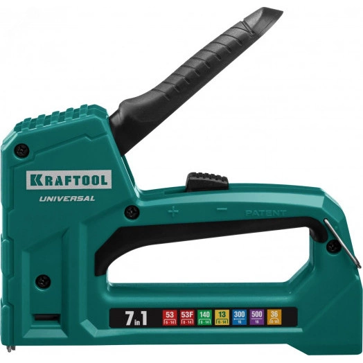 Универсальный лёгкий степлер 7-в-1: 53(6-14мм)/140(8-14 мм)/13/ 53F/36/500, Universal