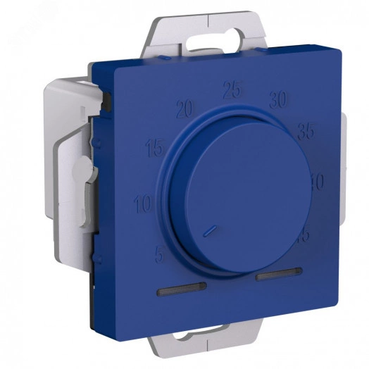 ATLASDESIGN ТЕРМОСТАТ электрон. теплого пола с датчиком, 10A, механизм, АКВАМАРИН