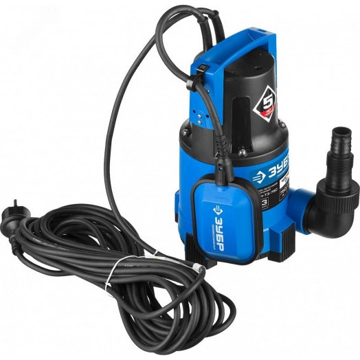 Насос дренажный погружной для чистой воды Профессионал НПЧ-Т3-750 ЗУБР, 750 Вт