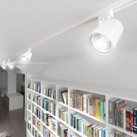 Светильник светодиодный трековый на шинопровод ДПО-12w 4000К 1080Лм белый