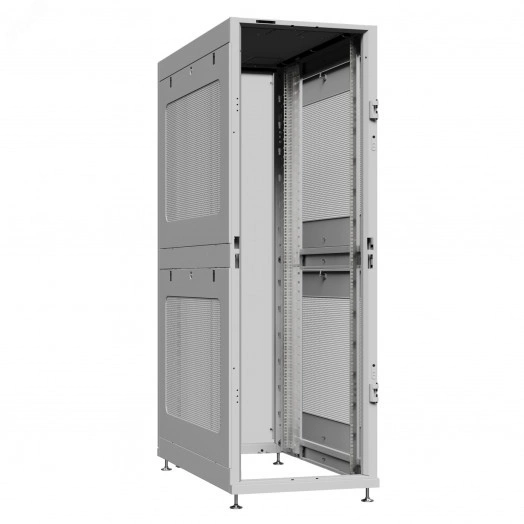 Шкаф серверный 24U 800х1200 передняя дверь: без. задняя дверь: двустворчатая глухой металл IP51. боковые панели: перфорированные. цвет: серый RAL7035 