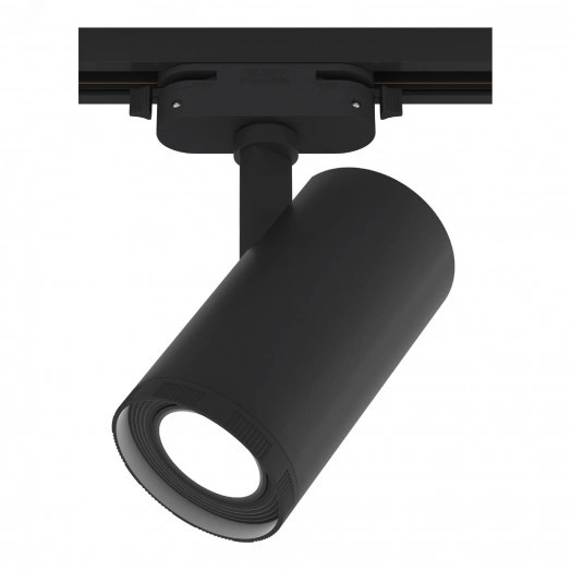 Светильник трековый, накладной, светодиодный, ARTLINE, поворотный, с регулировкой фокуса, цилиндр, 57x57x135mm, 10Вт, 850Лм, 4000К, 230В, алюминий, 5,5м, черный, 59740 1, Ritter