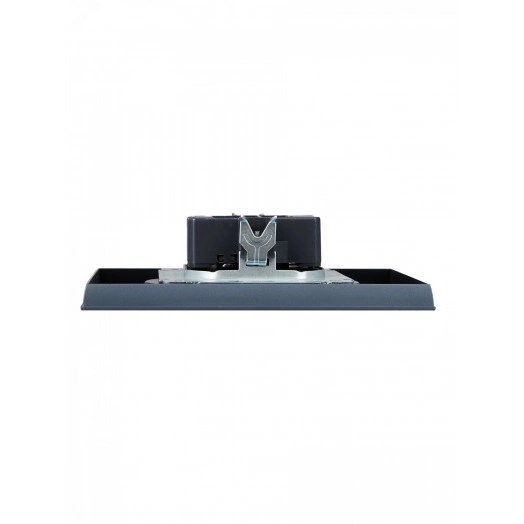 BRITE Розетка 2-местная без заземления с защитными шторками 10А в сборе РСш12-2-БрМ маренго IEK