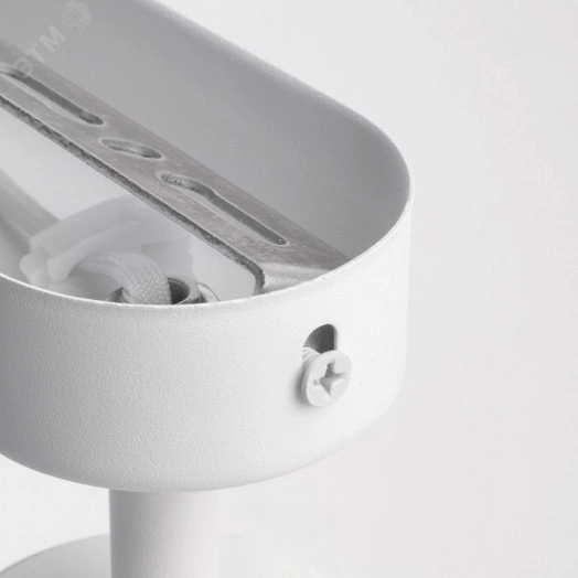 Светильник ДБО 3хGU10 без ламп наклонный белый хром