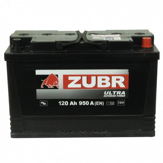 Аккумулятор автомобильный ZUBR Professional 120Ah R+