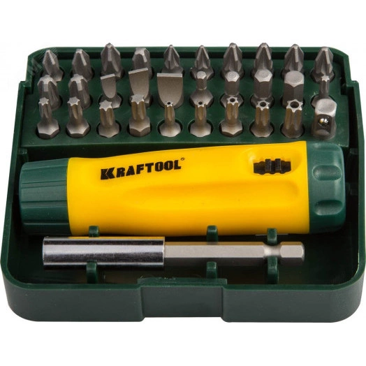 Реверсивная отвертка Mini-Box-32 с насадками 32 предм.