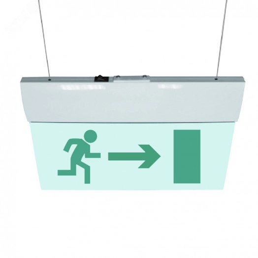 Оповещатель световой М-220-РИП-УЛЬТРА Человек вправо в дверь (подвесное крепление)