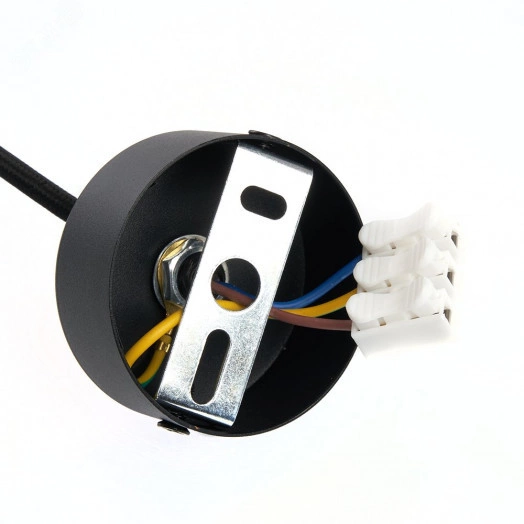 Светильник ДСО GU10 без лампы на подвесе черный