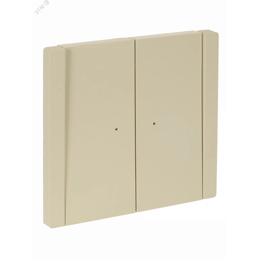 FORTE&PIANO Выключатель 2-клавишный с индикацией 10А FP406 ваниль IEK