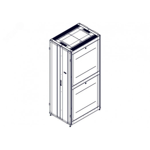 Шкаф Uniprom. 48U-750/1070. боковые панели 4шт. черный