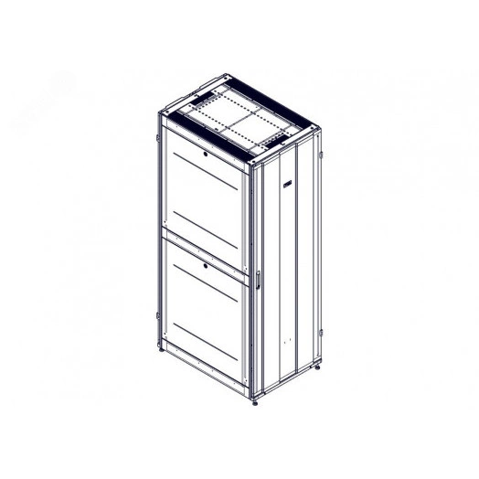 Шкаф Uniprom. 48U-750/1070. боковые панели 4шт. черный