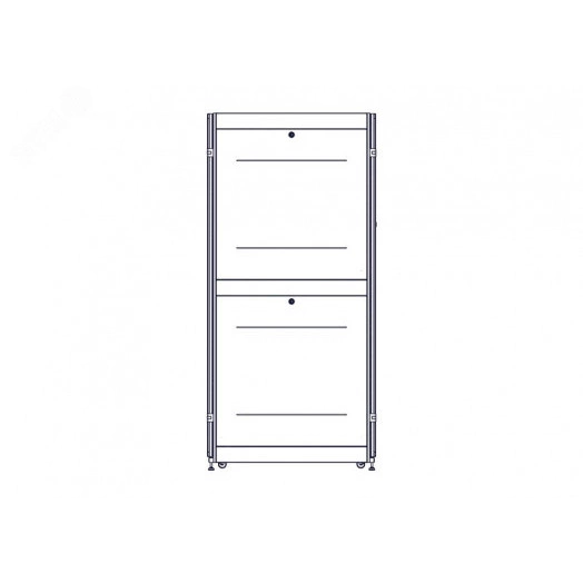 Шкаф Uniprom. 48U-750/1070. боковые панели 4шт. черный