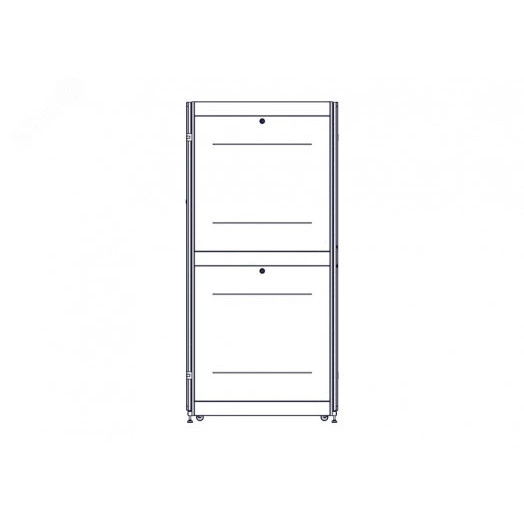 Шкаф Uniprom. 48U-750/1070. боковые панели 4шт. черный