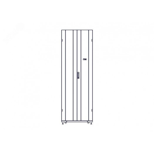 Шкаф Uniprom. 48U-750/1070. боковые панели 4шт. черный