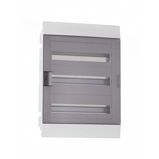 Щит распределительный встраиваемый ЩРв-п-54 пластиковый Mistral41 серая прозрачная дверь с клеммами IP41 (41A18X33B)