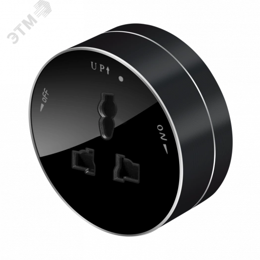 MultiTrack Розетка универс. круглая 13А/250В Антрацит