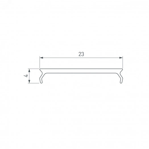 Экран MAT-L-10000 для профиля PLS-LOCK