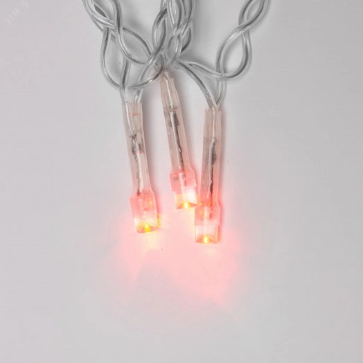 Гирлянда светодиодная 10м 100 светодиодов Красный свет Провод прозрачный ULD-S1000-100/DTA RED IP20  ТМ Uniel