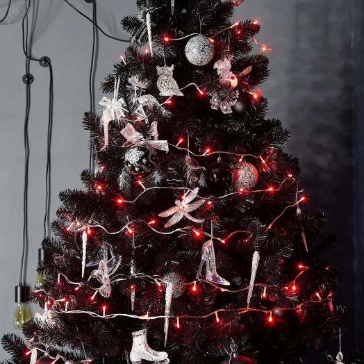 Гирлянда светодиодная 10м 100 светодиодов Красный свет Провод прозрачный ULD-S1000-100/DTA RED IP20  ТМ Uniel