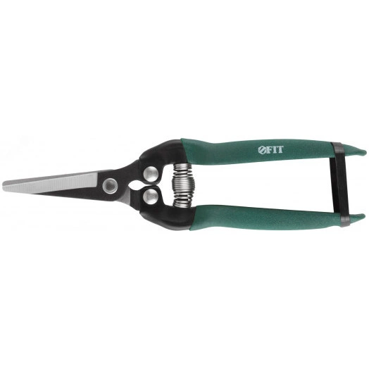 Секатор цветочный, режущие кромки внахлест, ПВХ накладки на ручки 180 мм