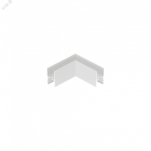 Коннектор угловой горизонтальный для подвесного монтажа для магнитной системы Galakti 73x73x50 мм белый