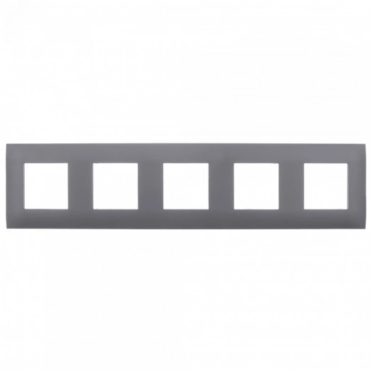 SKANDY Рамка 5-местная SK-F05G графит IEK