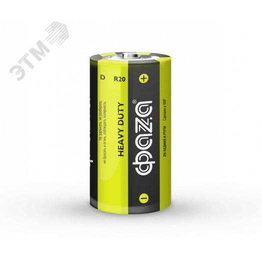 Элементы питания солевые  R20 (D) ФАZА Heavy Duty (6 шт. в упаковке)