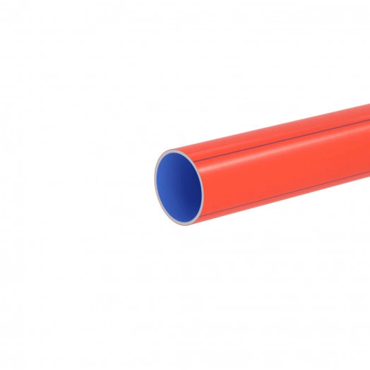 Труба гладкостенная трехслойная полимерная д. 110мм SN8 отрезок 12м, цвет красный