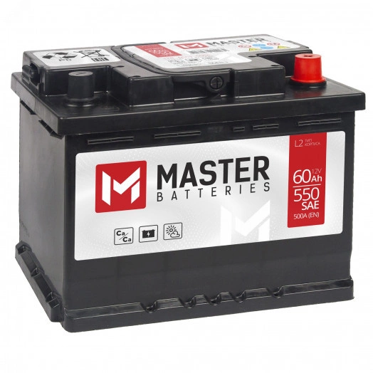 Аккумулятор автомобильный MASTER BATTERIES 60Ah R+