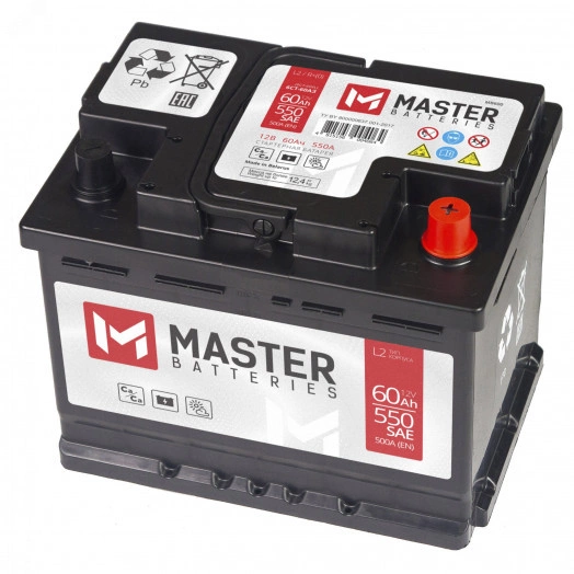 Аккумулятор автомобильный MASTER BATTERIES 60Ah R+