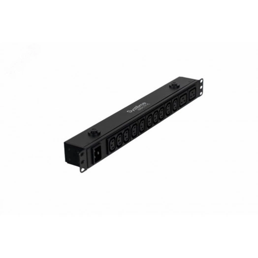 Блок распределения питания Uniprom. базовый. 1U. 240В. 1Ф. 16A. 10xC13 2xC19. 2м кабель. IEC320 C20