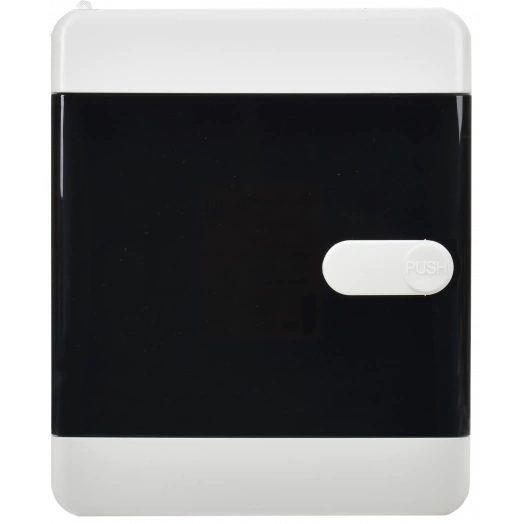 Корпус пластиковый навесной на 4 модуля ЩРН-П-4 IP41 UNION Compact черная прозрачная дверь