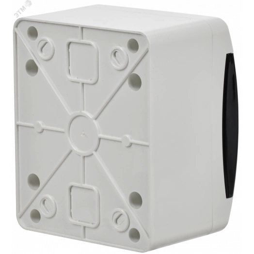 Корпус пластиковый навесной на 4 модуля ЩРН-П-4 IP41 UNION Compact черная прозрачная дверь