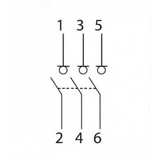 Выключатель нагрузки трёхполюсный 63A