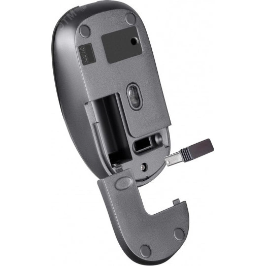 Мышь беспроводная Wave MM-995, оптическая, 4D, 800-1600dpi, бесшумные кнопки, черный