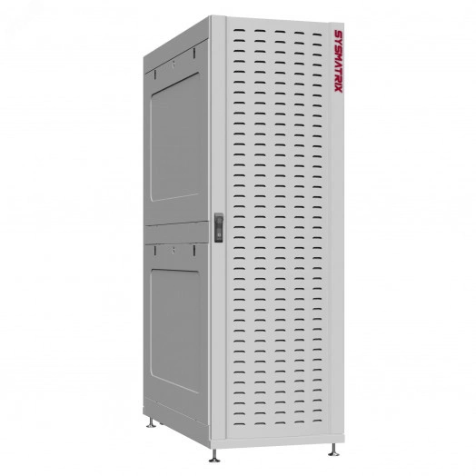 Шкаф серверный 24U 800х1070 передняя дверь: протект IP41. задняя дверь: двустворчатая перфорированная IP20. боковые панели: глухой металл. цвет: серый RAL7035 