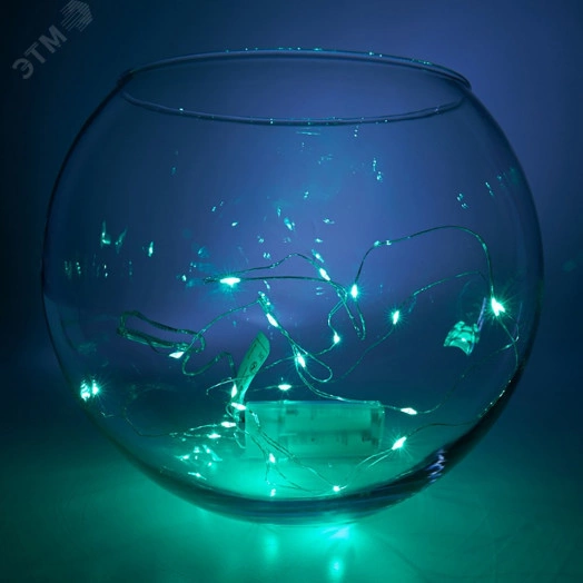 Гирлянда линейная LED зеленый 2м от батареек