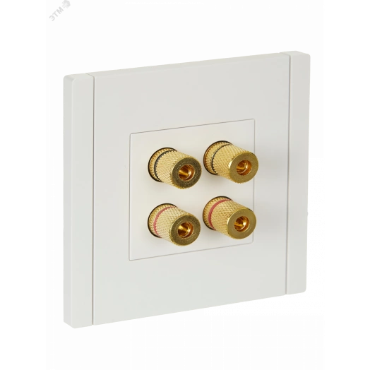 FORTE&PIANO Аудиорозетка 4-местная FP239 белый IEK