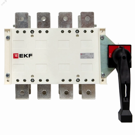 Рубильник-переключатель 400A 4P c рукояткой управления для прямой установки PowerSwitch EKF