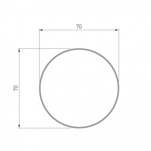 Экран SL-ROUND-D70-360deg-2000 OPAL (Arlight, Пластик)