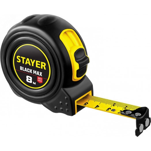 Рулетка BlackMax 8м х 25мм