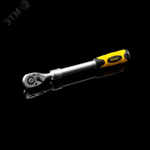 Ключ телескопический трещоточный 1/2, 330-460 мм, CrV, двухкомпонентная рукоятка