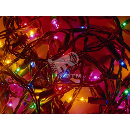 Гирлянда внутренняя 100 миниламп разноцветная 6м 5 режимов