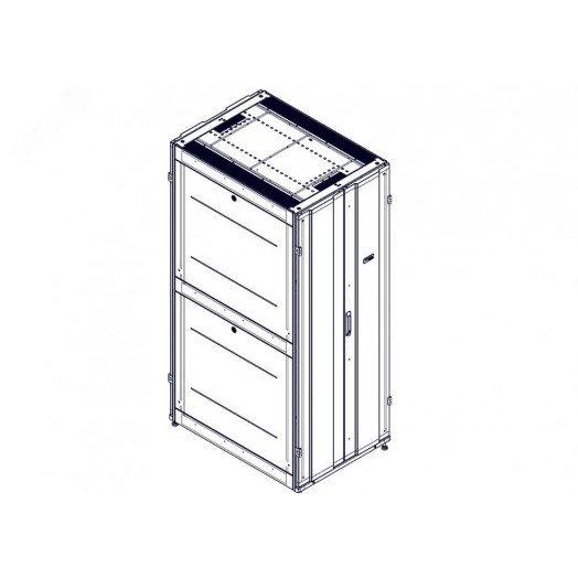 Шкаф Uniprom. 42U-750/1070. боковые панели 4шт. черный