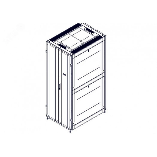 Шкаф Uniprom. 42U-750/1070. боковые панели 4шт. черный