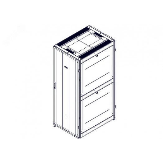 Шкаф Uniprom. 42U-750/1070. боковые панели 4шт. черный