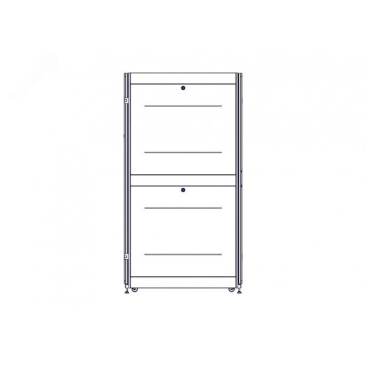 Шкаф Uniprom. 42U-750/1070. боковые панели 4шт. черный